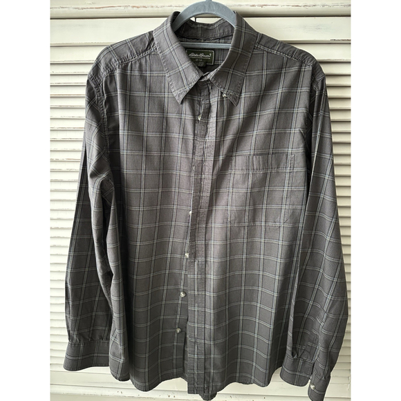 Eddie Bauer Men’s Plaid Long Sleeve Button Down Shirt - Large - Picture 1 of 4